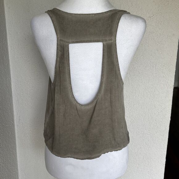 Brandy Melville Cotton/viscose Made In Italy Distressed Crop Top  - One Size - Picture 3 of 8